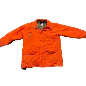 Vintage Mountn Prairie Blaze Orange Insulated Hunting Jacket Mens XL